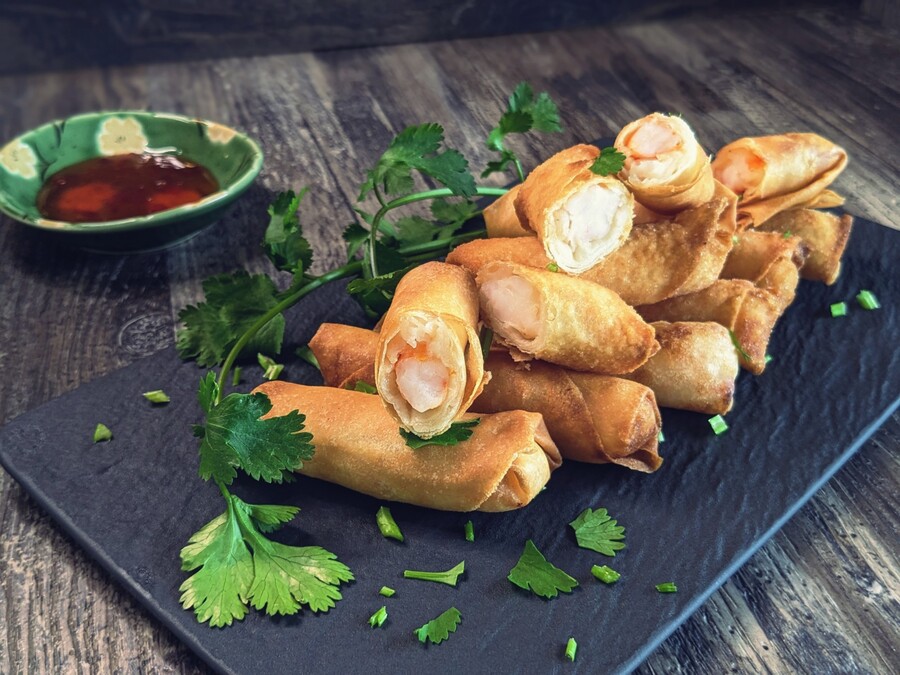 Shrimp spring rolls